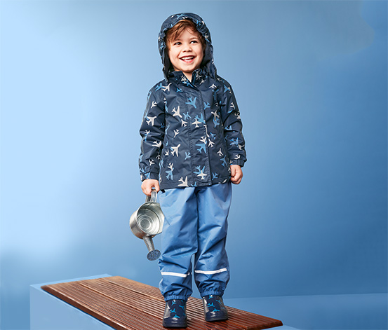 Dziecięca ciepła kurtka przeciwdeszczowa z elementami odblaskowymi 376862 w  Tchibo