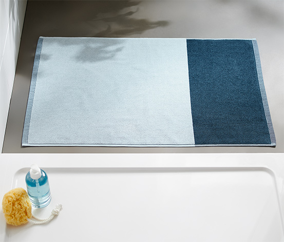 Żakardowy dywanik pod prysznic wysokiej jakości, niebieski 654593 w Tchibo