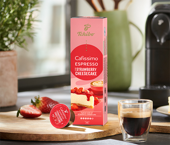 Cafissimo Flavoured Espresso – Strawberry Cheesecake 10 kapsułek 527925 w  Tchibo