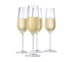 Kieliszki do szampana ze szkła kryształowego, 4 sztuki 309584 w Tchibo